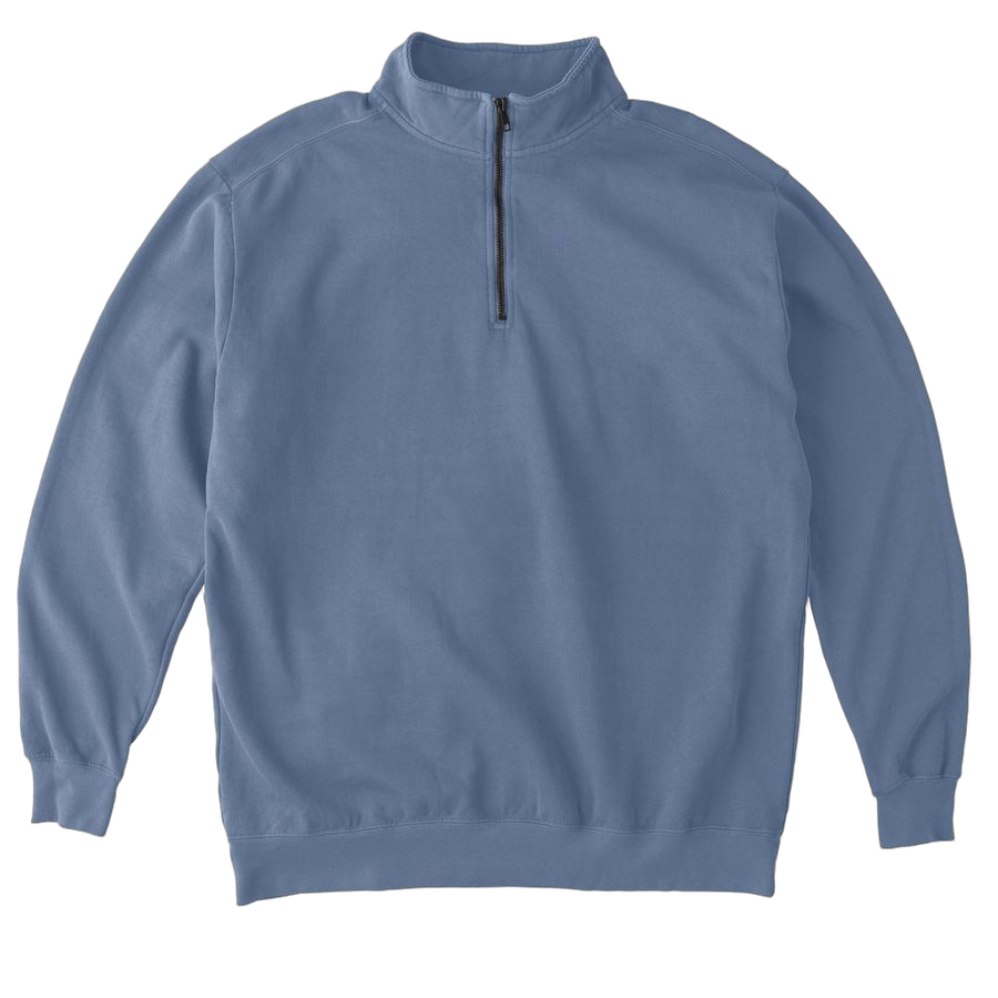 Blue Jean Comfort Colors Quarter Zip Pullover